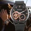 ساعة Wristwatches Business Watch for Men Premium Leather Quartz مع الأرقام العربية ، واطلب هدايا الذكرى السنوية العظيمة إلى صديقها للزوج