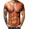 Мужские рубашки 3-й печать сильные мускулисты