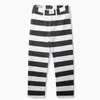 Pantalon masculin Amekaji Vintage 16oz Pantalon de toile lourde Men Spring Automne Coton Multi-poche Striped Cargo Pantal