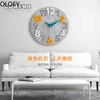 Wall Clocks Large 3d Wall Clock Modern Design Wood Clock Mechanism Art Silent Luxury Clocks Wall Gray Home Decor Living Room Wall Watch 230310