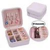 Jewelry Pouches PU Imitation Leather Box Charm Lady Ring Necklaces Storage Display Case