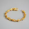 Chains Brass gold-plated Savi with U-shaped lock chain metal cold wind exquisite bracelet INS wind