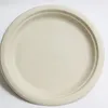 Disposable Plates Compostable Paper Tableware Camping Picnic Eco-Friendly Unbleached Plates