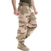 Męskie spodnie męskie mundury wojskowe kamuflaż taktyczne wielokamowe spodnie cargo armia bojowa długie spodnie Fisthing Panting Pants 230310