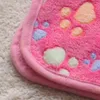 Paw Print Couverture pour animaux de compagnie chenils stylos Chiot Chiens Sommeil Pad Tapis Hiver Chaud Doux Corail Polaire Chien Chat Jeter Couvertures Animaux Fournitures