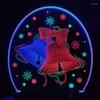 Night Lights Christmas Decoration 2023 3D Lamp Acryl Santa Claus Snowman Led Year Kids Gift