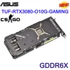 ASUS Новая графическая карта TUF-RTX3080-O10G-GAMING PLACA DE VDEO GDDR6X 19000 МГц 320BIT RTX 3080 ГПU Материнская плата Экономика видеокарты