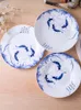 プレート青と白の磁器皿皿Jingdezhen Bone China毎年毎年家で使用するためのトレイが増えています