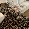 Blankets Soft Throw Blanket Leopard Printed Plaid Bedspread On The Bed Comfortable Serape Fleece Cover For Sofa Baby Picnic