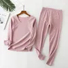 Pajamas Autumn Winter Kids Seamless Pajamas Warm Clothing Sets For Boys And Girls Thermal Homewear Self- Heating Underwear 230310