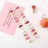 False Nails 24pcs Flower Painting Press On Painted Top Forms Nail Tips Short Fake Coffin