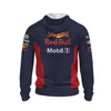 2023 New F1 Racing Set Long Sleeve Sweater Men's Hoodies Sweatshirts Zip Hooded Tank Less Casual Blue Letter Three-dimensional Patch Pocket Ordinary Sdn7