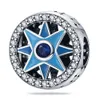 Pandora S925 Sterling Silver Silver Magic Eye Charm قلادة مناسبة لسوار المجوهرات DIY الأزياء