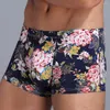 Underpants Sexy Men's Leopard Printed Underwear Man Cotton Boxer Male Panties Breathable Shorts U Convex Pouch Cueca Hombre