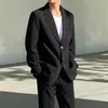 Męskie garnitury Suitule wysokiej jakości męskie jesienne Blazery Blazery proste koreańskie luźne bluzki i spodnie są sprzedawane osobno