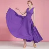 Vêtements de scène sans manches robe de bal Standard femmes valse Tango danse Costumes modernes Flamenco