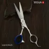 Tesoura de cabelo Titan Profissional Hairdressing Scissors Hercedresser's ScisSors 6,0 polegadas Rainnning Barber Tool 230310