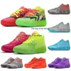 ラメロシューズ2023lamelo Shoes 2022ファッションラメロボールMB.01バスケットボールシューズベージュリックとモーティロックリッジレッドクイーンシティUFOギャラクシーブラック