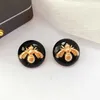 Earing New French temperament exquisite flower drop glaze enamel 925 silver needle earrings for women