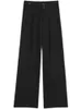 Damesbroek capris lente herfst vrouwen wijd been broek casual losse hoge taille vaste lange broek kantoor dame blauwe zwarte abrikoos vrouw broek 230310