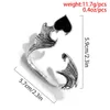 Backs Earrings Meetvii Vintage Ancient Silver Wing Earbone Clip For Women Halloween Gothic Elf Angel Ears Auricle Earring Punk Jewelry