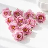 Decorative Flowers 100Pcs Artificial Wedding Decor Christmas Wreath Headdress Diy Home Scrapbooking Bridal Accessories Clearance Silk Roses