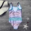 One-Pieces 7-14 Years Fish Pattern Baby Girls Swimwear Beach Summer Kids One Piece Swimwear Swimsuit 2023 Children Monokini Bathing Suit348 W0310