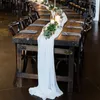 Puro chiffon como um corredor de mesa para casamento rústico boho festa de noiva decorações de aniversário festa 70x300cm
