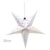 Decorazioni natalizie Anno 2023 Colore 30 cm Pentagramma laser stereo Buon albero per la decorazione artigianale regalo domestico