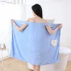 Towel Women With Strapping Strapless Shower Skirt Soft Coral Velvet Can Wear Bath