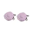 Scatola in polvere per ombretto a forma di fiore rosa da 20 mm Nero Rosa Verde Viola Plastica Ricaricabile Trucco Blush Custodia per rossetto compatta Contenitore cosmetico