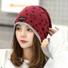 Korean Personality Star Pattern Caps For Women Autumn Winter Fresh Fashion Unisex Beanie Hat Multi-Function Pile Turban Accessories HCS206