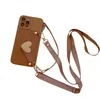 Crossbody Wallet Handyhüllen für iPhone Apple 14 Plus 13 12 Pro max 11 Luxus Handyhülle Love Girl Handtasche Kartentasche Schutzhüllen mit Riemen Handgelenkband