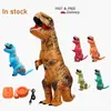 Theme Costume Dinosaur Inflatable Costume Fancy Mascot Anime Halloween Party Cosplay Costumes for Adult Kids Interesting Dino Cartoon Suit 230310