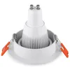 LED-Downlights, Rahmen, runde Halterung, Beleuchtungszubehör, Halter, verstellbarer Ausschnitt, 65 mm, für MR16 GU10-Glühbirne (weiß, schwarz) usastar