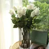 Decorative Flowers 1pc Artificial Rose Silk Long Branch Bouquet For Wedding Home Room Table Centerpiece Decor Fake Plant Wreath Accessories