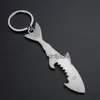 Sharkvormige wijnopener vissleutel ring zink legering bierfles openers draagbare multifunctionele opener creatief geschenk sleutelhanging th0900