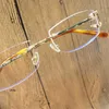 Designer de luxe lunettes de soleil de haute qualité 20% de réduction sur les lunettes optiques en métal Cadre Hommes Lunettes Femmes Lunettes Vintage Clair Transparent Lunettes PrescriptionKajia