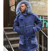 Мужские внизу Wepbel Men Long Parka Full Eleve Lake Plus Размер теплые густые меховые капюшоны карманы на кнопку