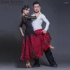 Scene Wear Ballroom Dance Competition klänningar Kvinnor Waltz Standard Tango Flamenco Dress Clothing Female Dancewear kjol FF1018