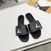 Fashion Slippers Designer Women Slides Sandal Summer Luxurious Rhinestone Flat Mules Fashion Sandles Real Leather Beach Shoes