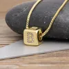 Chaînes AIBEF mode initiale A-Z collier or lettre nom de famille tour de cou à la mode pour les femmes pendentif bijoux cadeau d'anniversaire