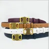 أزياء حزام الإبزيم على نحو سلس تصميم أحزمة الخصر رقيقة للرجال عرض 2.5 سم البقر الأصلي 4 لون 90-115 سم