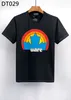 DSQ Phantom Kaplumbağa Erkek Tişörtleri Erkek Tasarımcı Tişörtleri Siyah Beyaz Sırt Serin T-Shirt Erkekler Yaz İtalyan moda Soath Street T-Shirt Üstleri Plus Boyut M-XXXL 6937