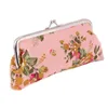 Potloodzakken Vintage Bloemportel Lady Buckle Clutch Bag Rose Patroon Coin Purse Office School Supplies