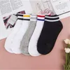 Women Socks 5 Par Cotton Low Cut Fashion Cartoon All-Match Crew Breattable Sovable Prevent Heel Loss Slipper