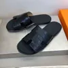 الصيف الصيفي الصنادل الفاخرة Calfskin Men's Slippers Slippers Slippers Boys 'Flip-Flops