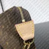 حقيبة يد صغيرة. M40712 Pochette Accessoires مصمم حقيبة يد محفظة حمل حقيبة Hobo حقائب سهرة فاخرة محفظة مفتاح الحقيبة حافظة بطاقات