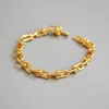 Chains Brass gold-plated Savi with U-shaped lock chain metal cold wind exquisite bracelet INS wind