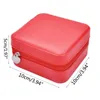 Jewelry Pouches PU Imitation Leather Box Charm Lady Ring Necklaces Storage Display Case